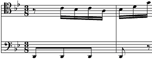 Image: Measure 171 of Bach’s BWV 995